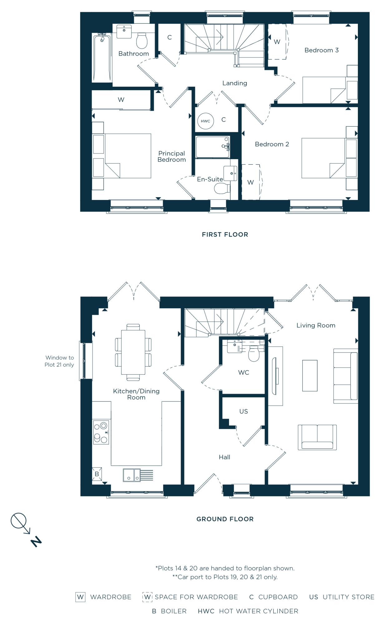 The Honeysuckle - Floorplans