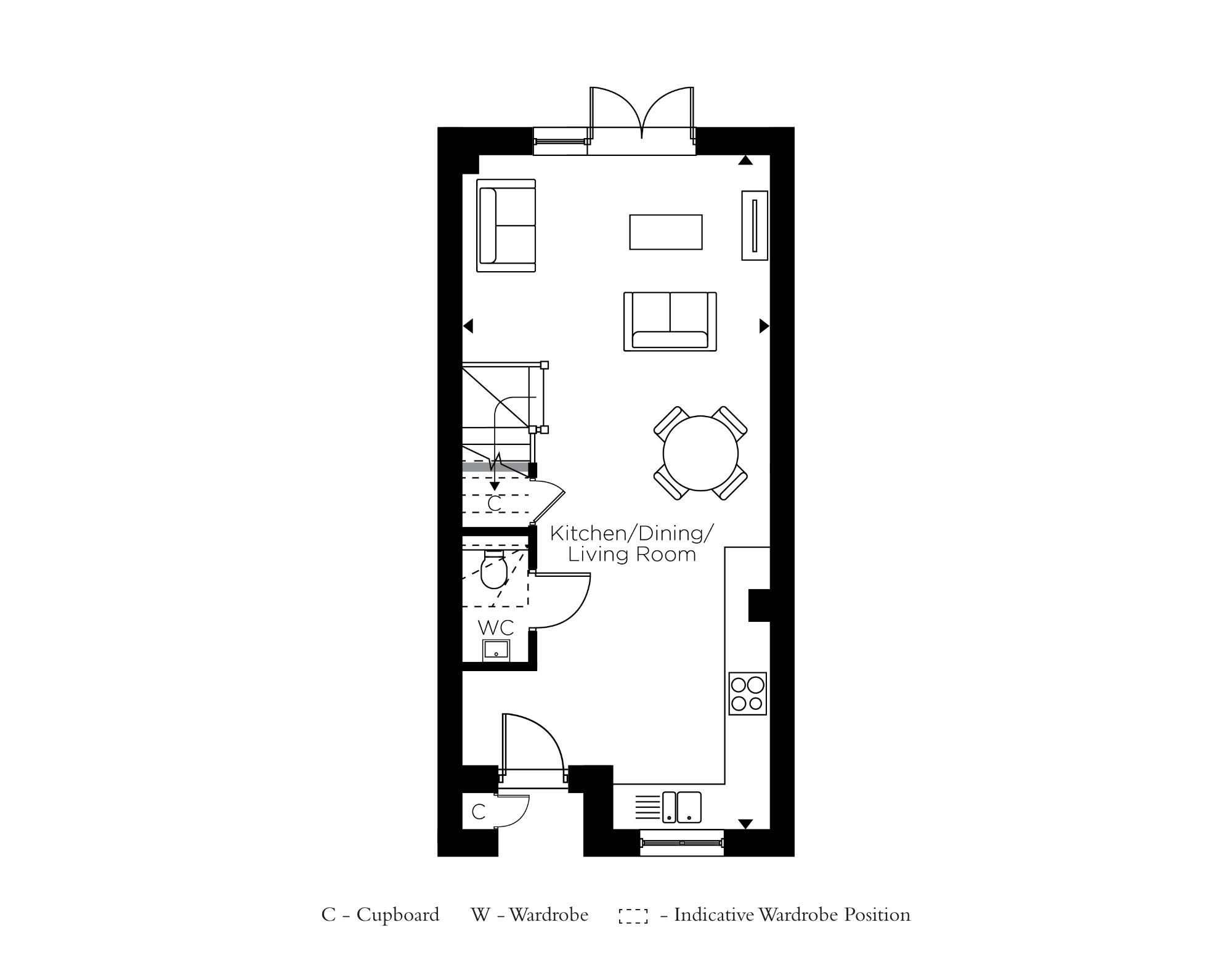 The Austin House ground floor plot 90, 92 and 94