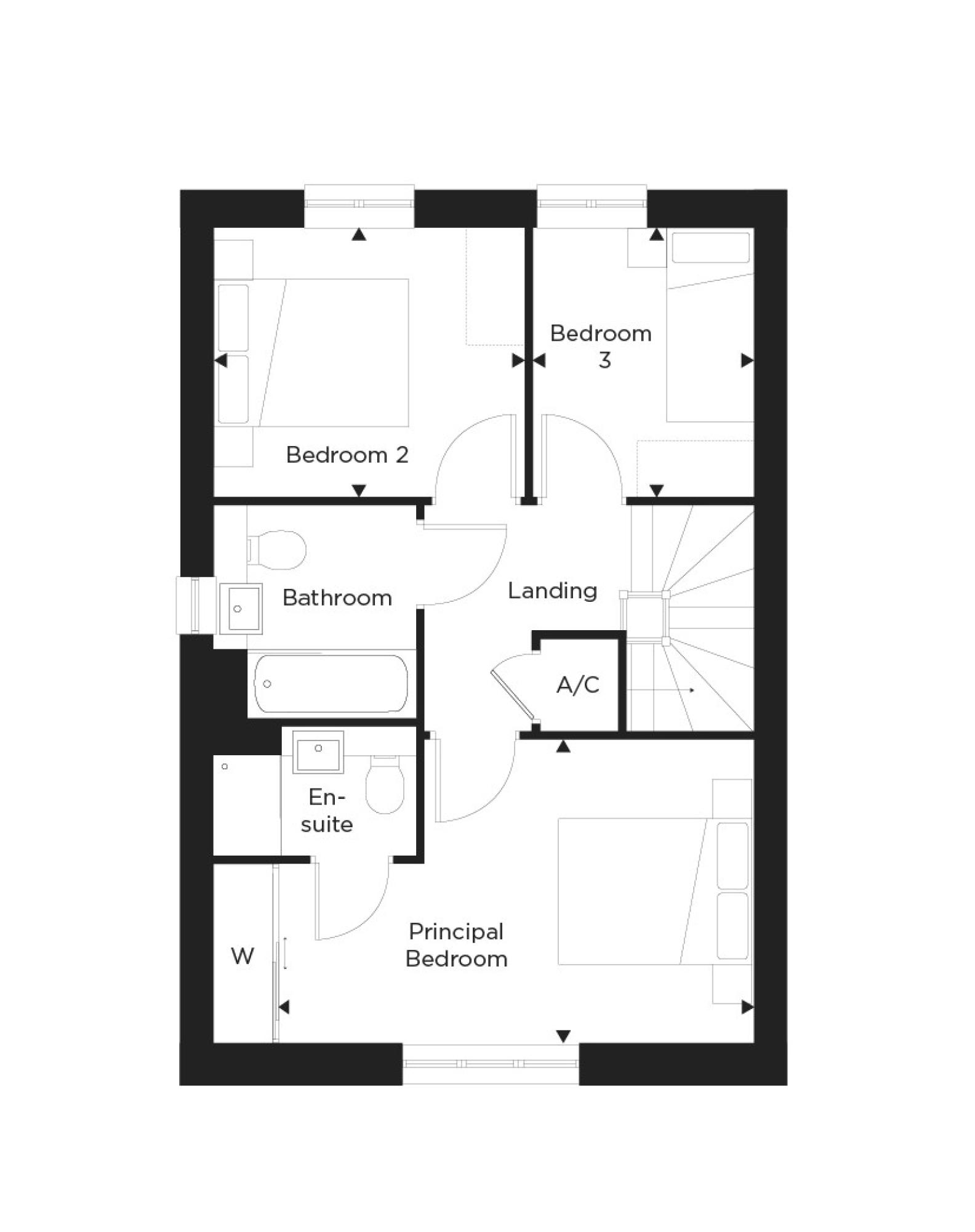 The Panford First Floor Floorplan