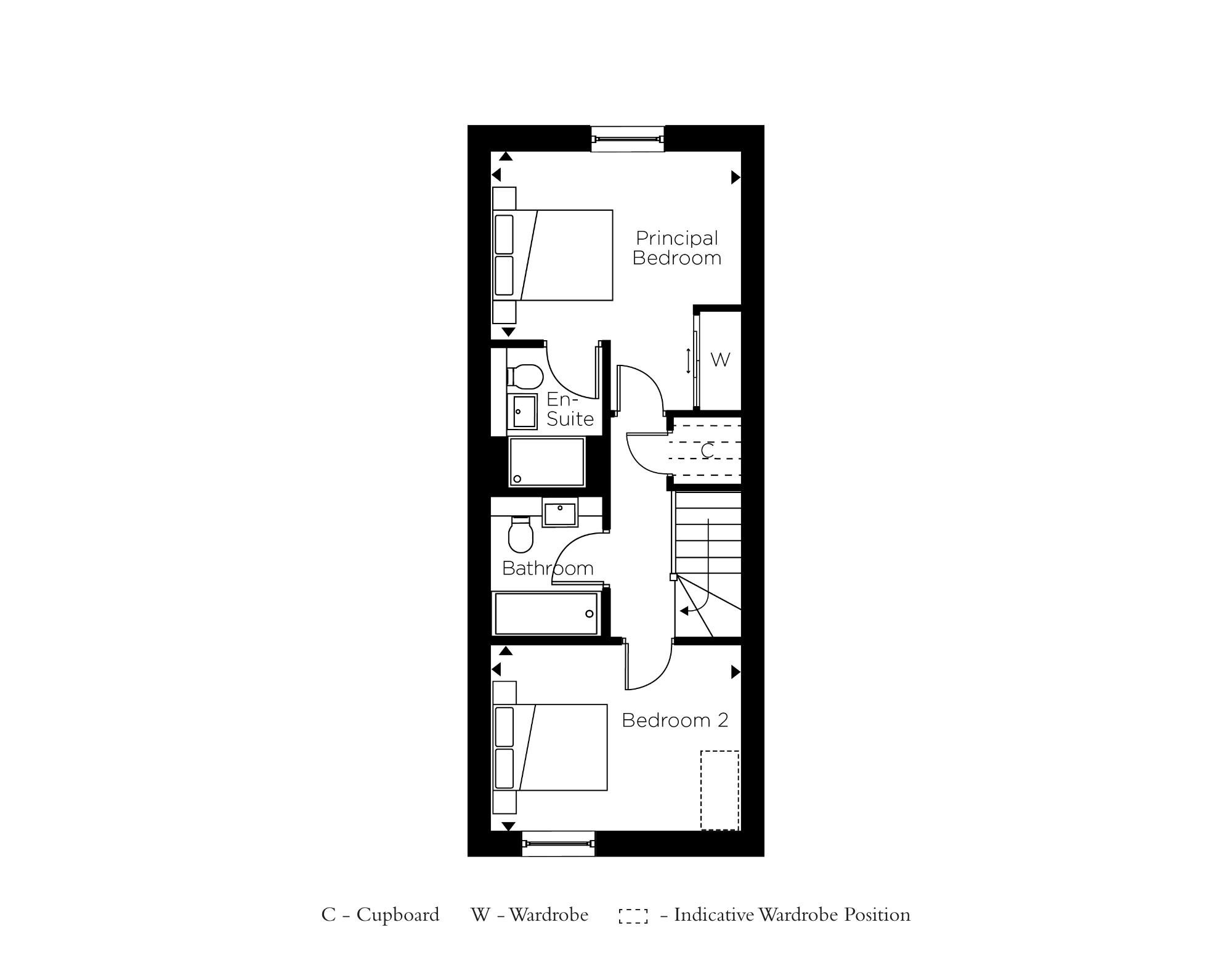 The Bentley Plot 110 First Floor Floorplan