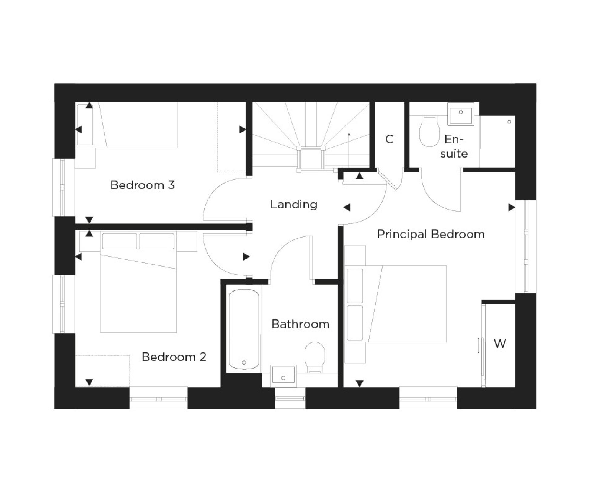 Plot 111 First Floor Floorplan