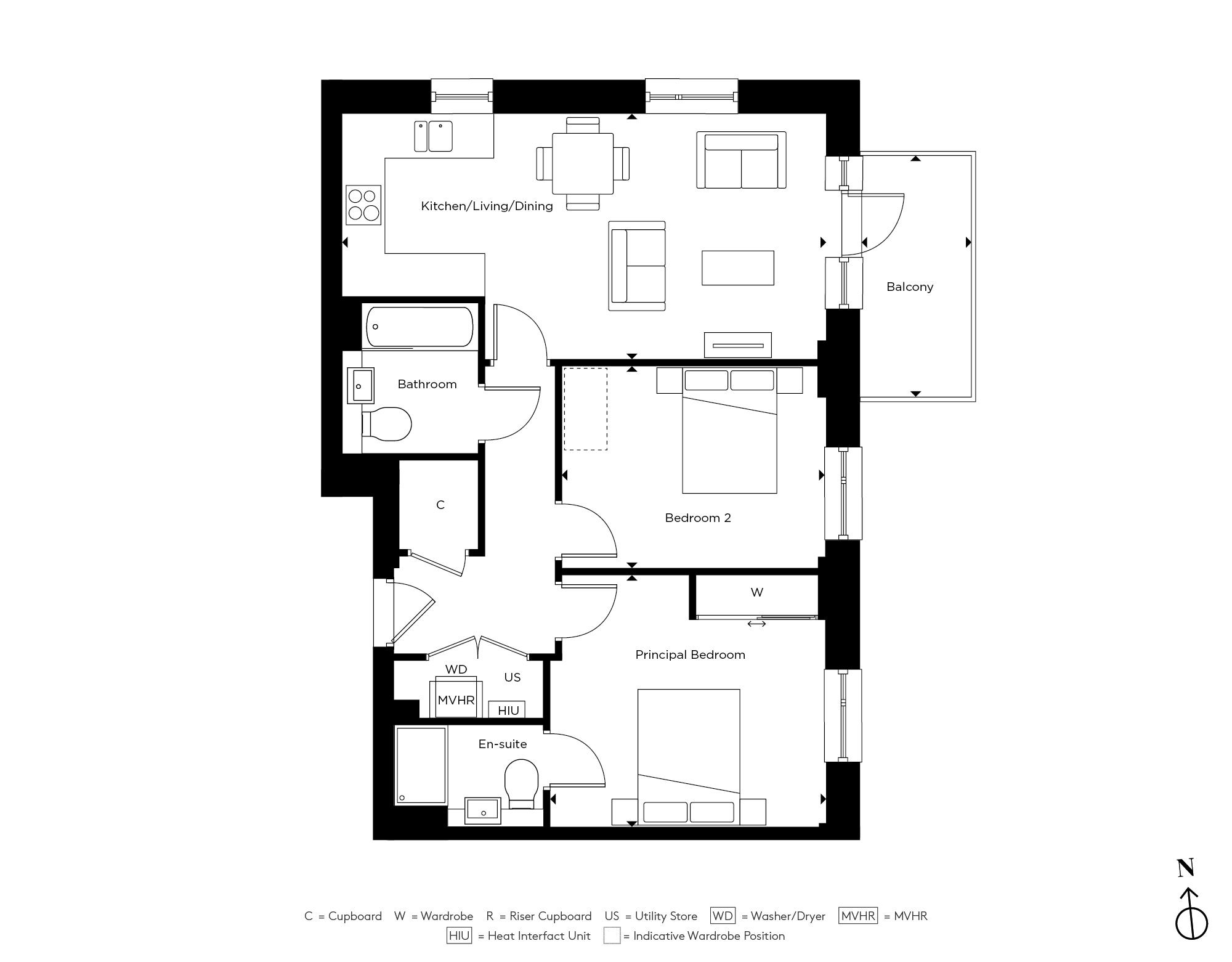 Apartment E3.31 Floor Plan