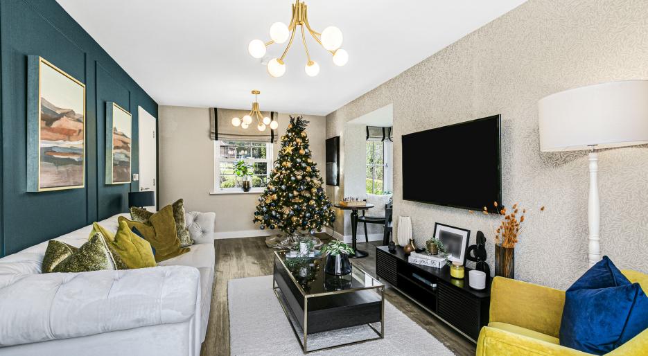 Hartley Acres, Plot 2, The Eden, Xmas Photo Living Room